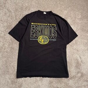 BLACK VINTAGE EDMONTON ESKIMOS GRAPHIC TEE